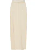 Rosetta Getty sheer plissé skirt - Neutrals