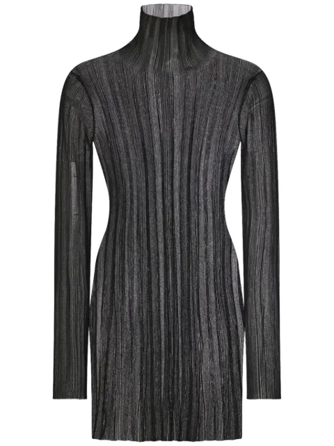 Rosetta Getty vestido plisado transparente