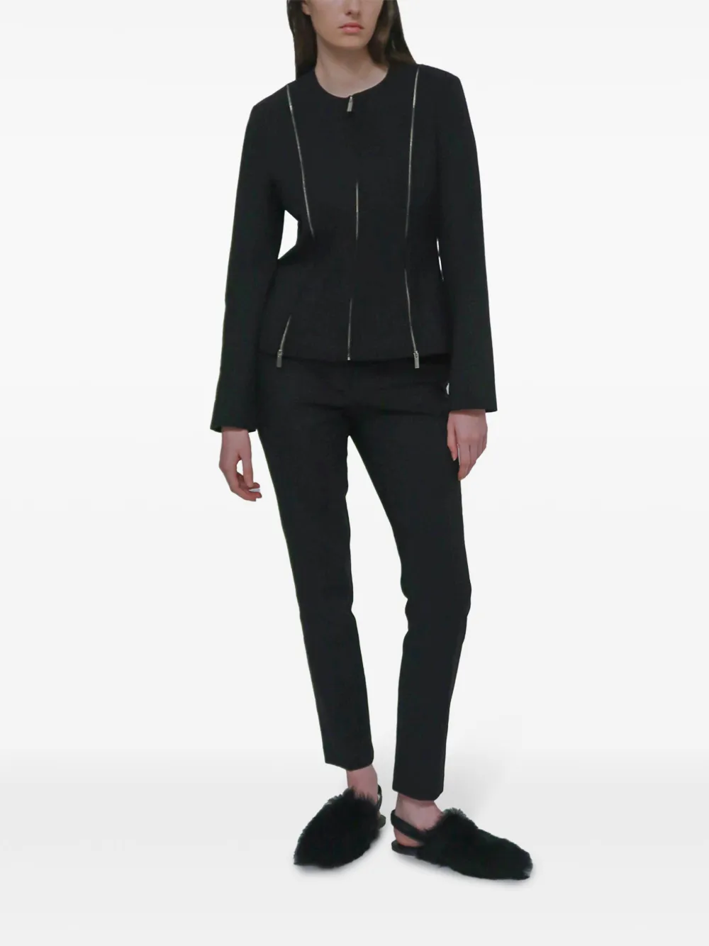 rosettagetty Rosetta Getty Skinny broek - Zwart