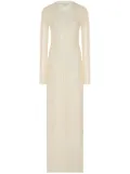 Rosetta Getty sheer plissé dress - Neutrals