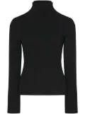 Rosetta Getty snap turtleneck top - Black