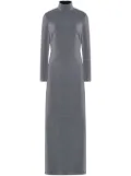 Rosetta Getty mock-neck metallic maxi dress - Silver