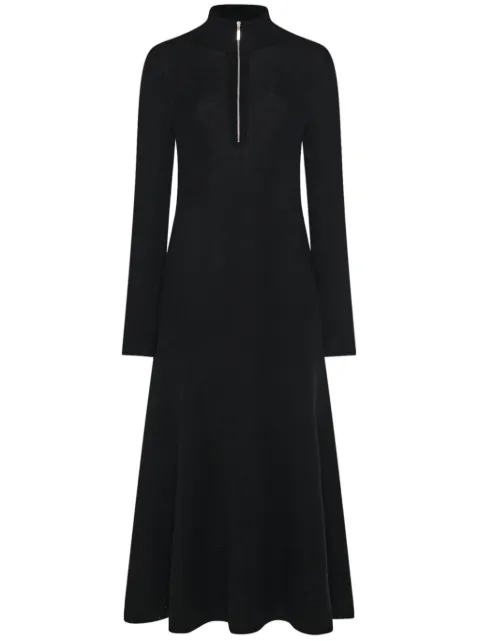 Rosetta Getty zip-up ribbed knit dress