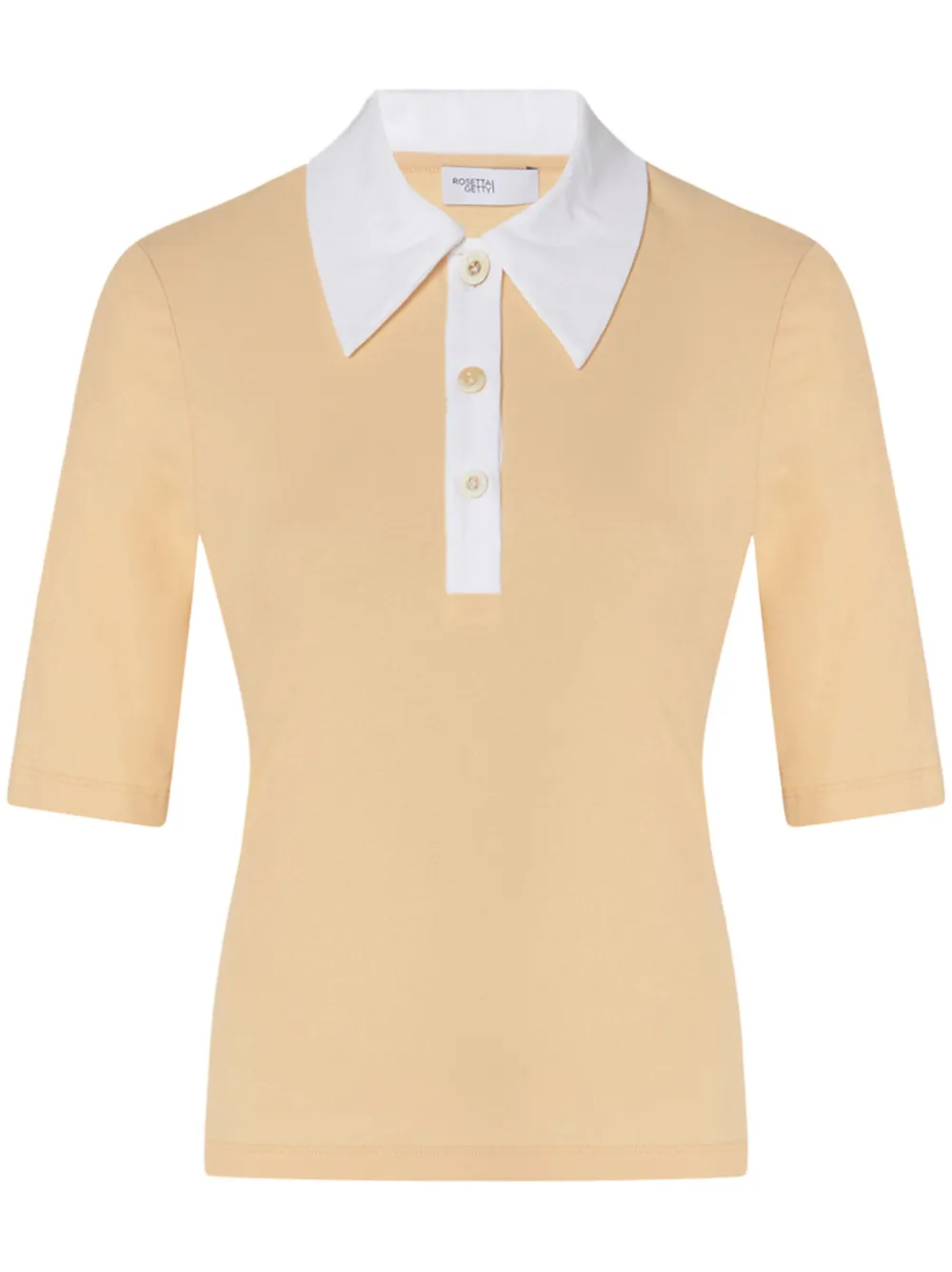 Rosetta Getty Polo T-shirt In Yellow