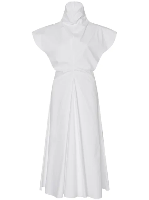 Rosetta Getty vestido corto con cuello alzado