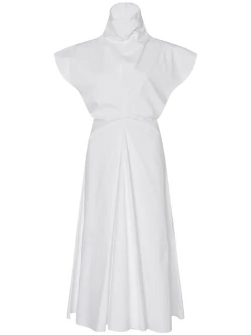 Robe mi-longue à col montant - Rosetta Getty - Modalova
