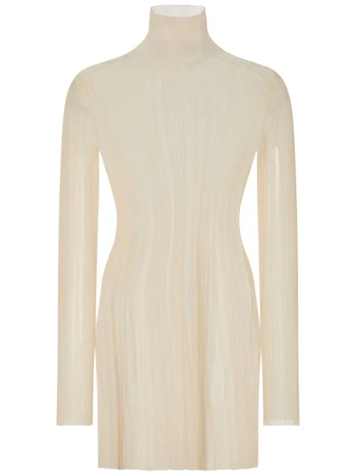 Robe transparente à design plissé - Rosetta Getty - Modalova