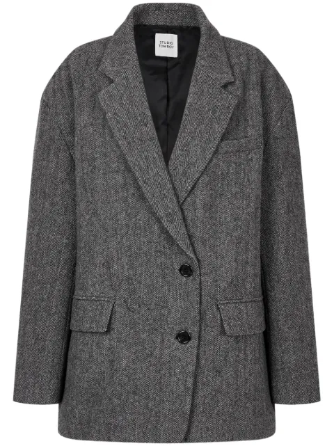 STUDIO TOMBOY herringbone-pattern blazer