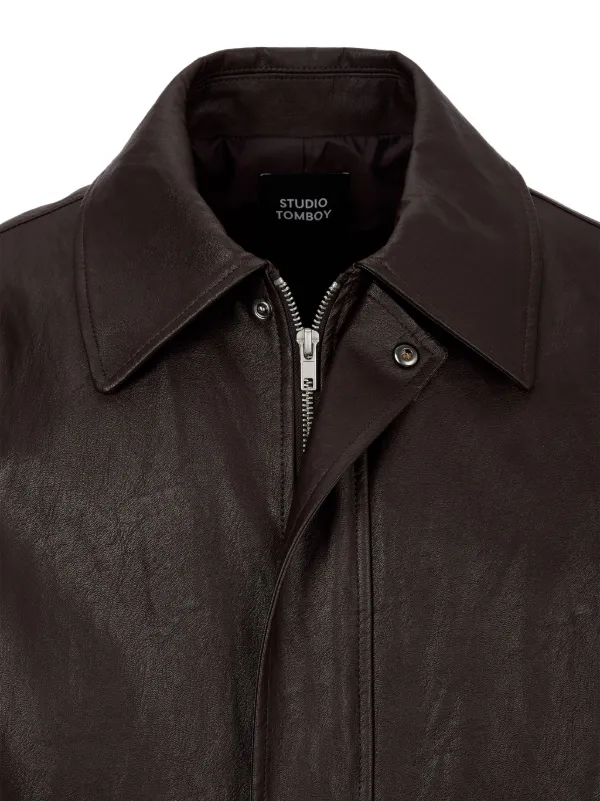STUDIO TOMBOY faux-leather Jacket | Red | FARFETCH ID