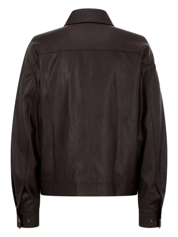 【韓国】STUDIO TOMBOY黒 レザージャケット ボア襟 STUDIO TOMBOY faux-leather Jacket | Red | FARFETCH ID