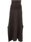LEMAIRE high-rise A-line skirt - Brown