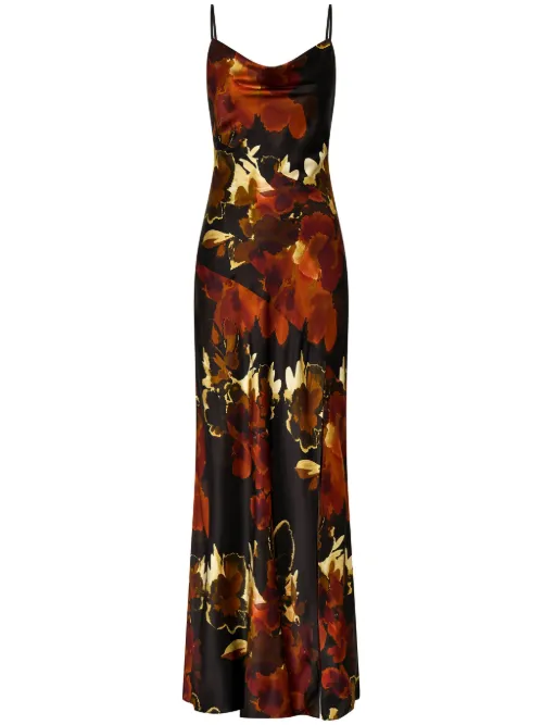 Nicholas robe longue Ariel - Noir - Nicholas - Modalova