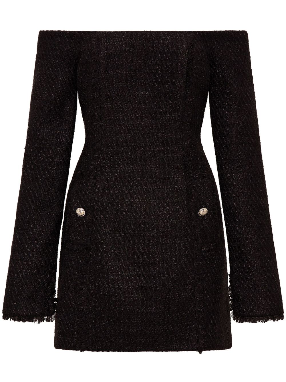 Nicholas Sunny tweed dress - Black