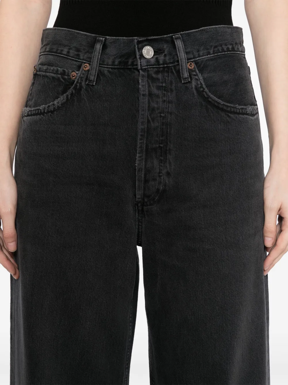 AGOLDE Dame jeans Zwart