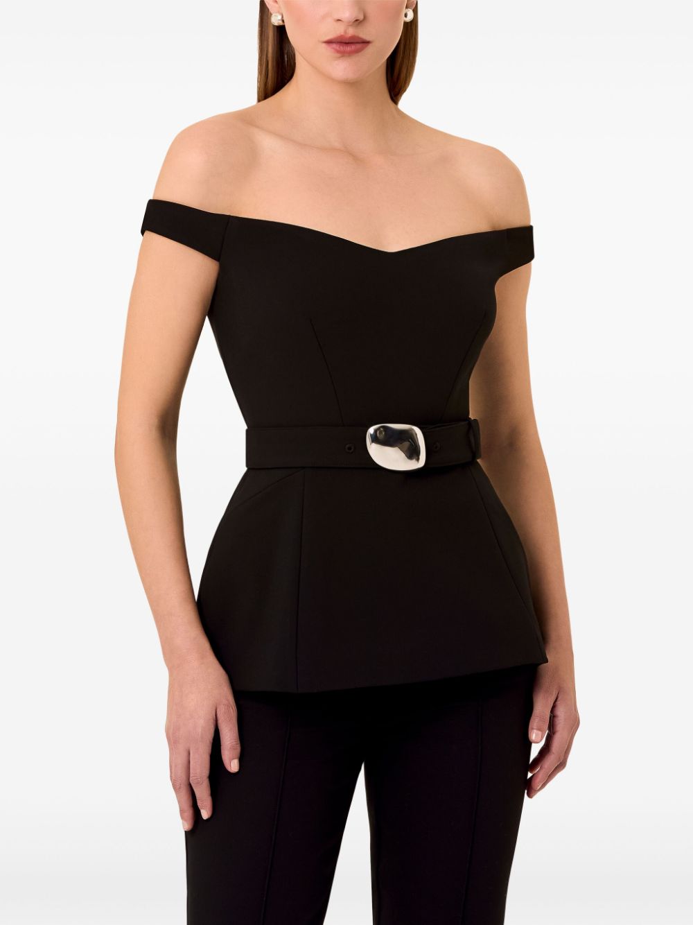 Shop Nicholas Fifi Top In Schwarz