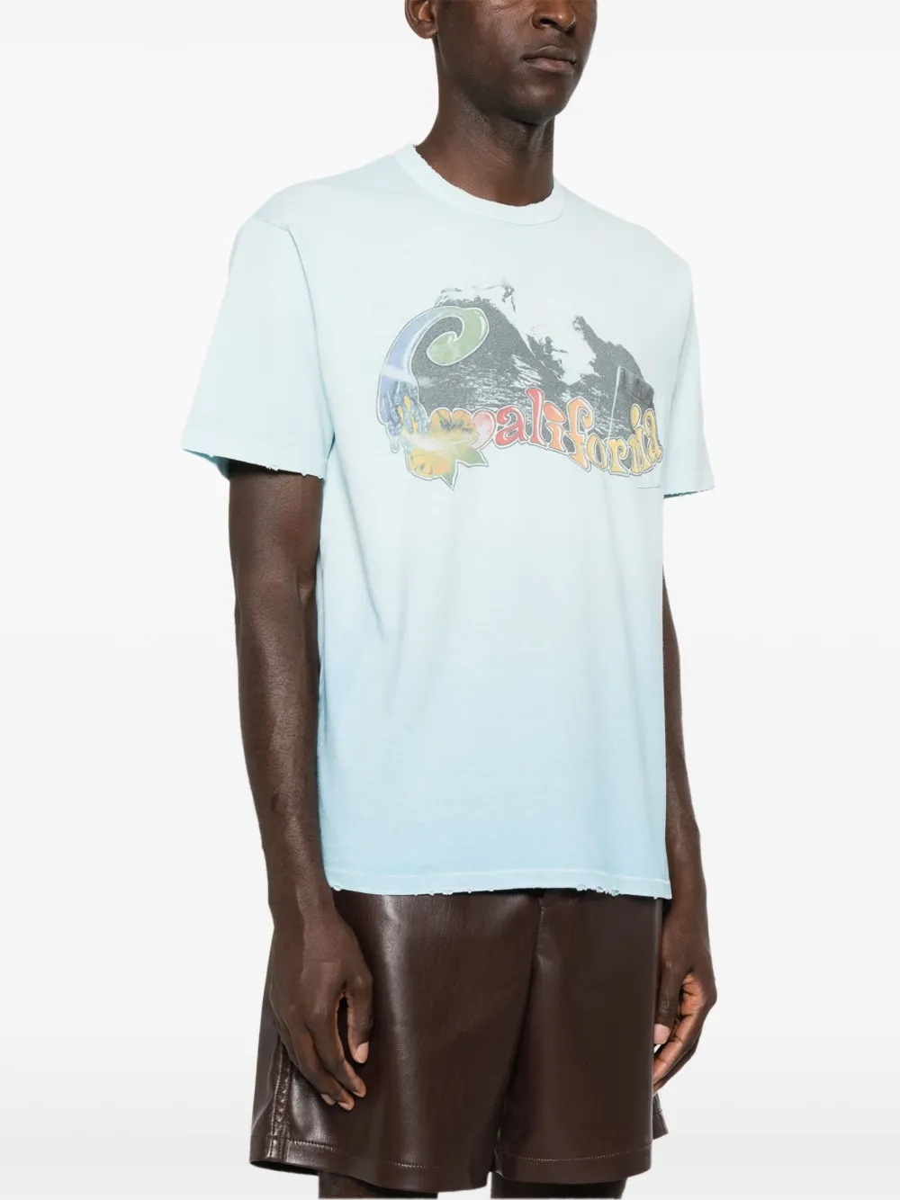 ERL T-shirt met tekst Blauw