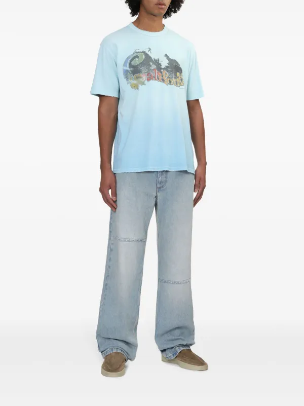 ERL スローガン Tシャツ | ブルー | FARFETCH JP