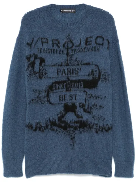 Y/Project logo-print sweater