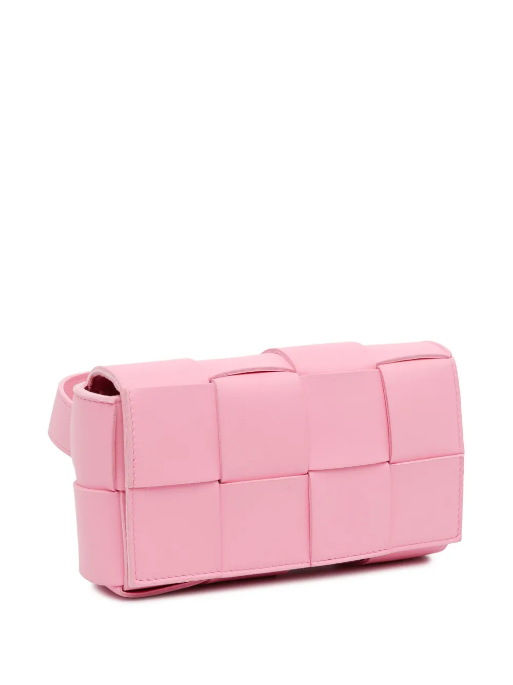 Bottega Veneta Pre Owned 2012 2023 Intrecciato Cassette Belt Bag Pink FARFETCH UK