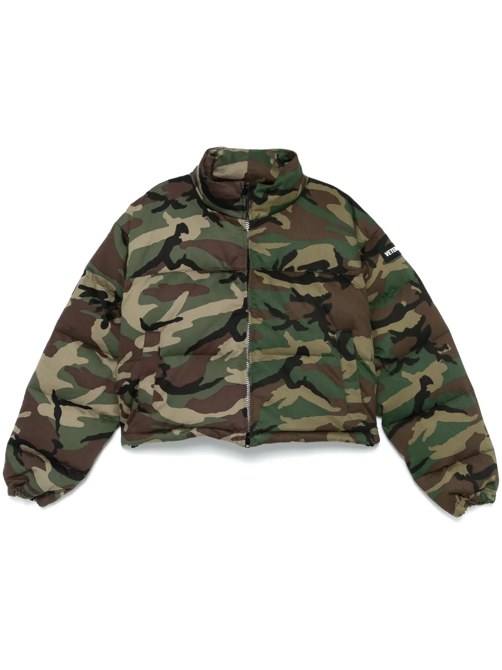 Vetements Camouflage Down Jacket Casual Jackets, Parka Green In Green