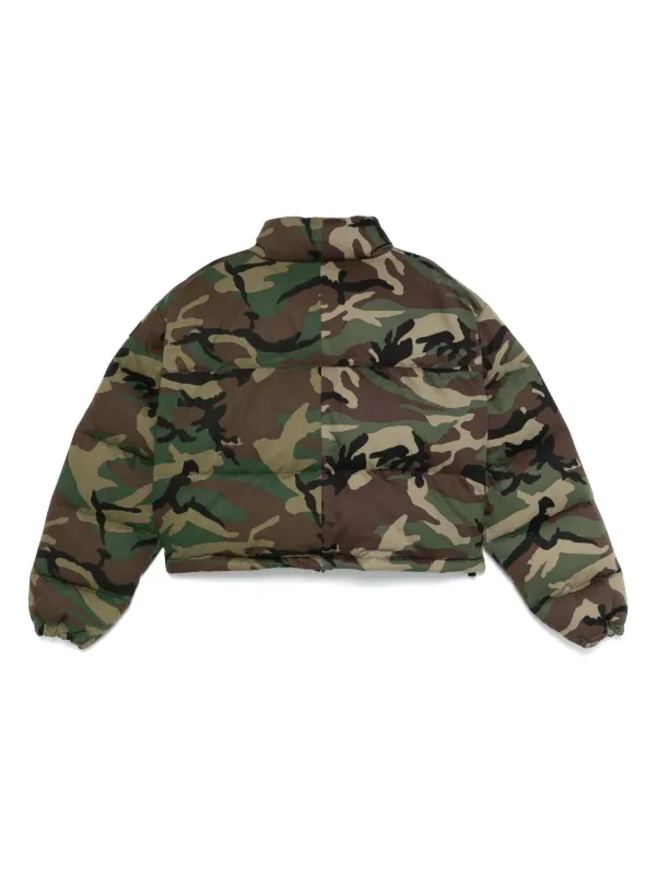 VETEMENTS Plumifero Con Diseno Militar Verde FARFETCH ES