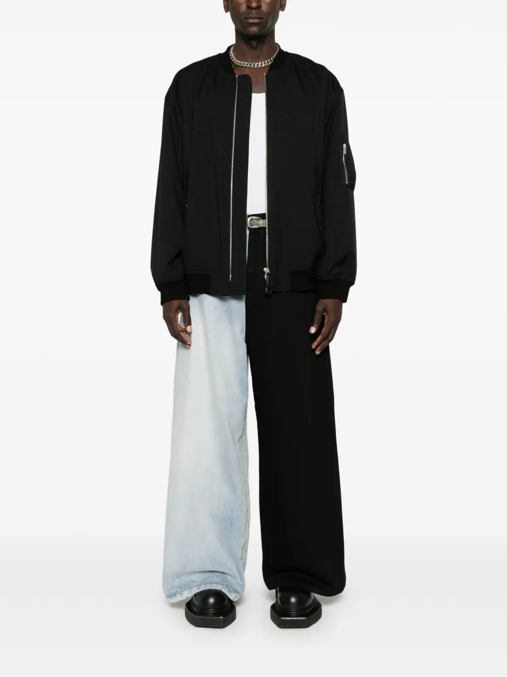 VETEMENTS contrast-panel jeans - Zwart