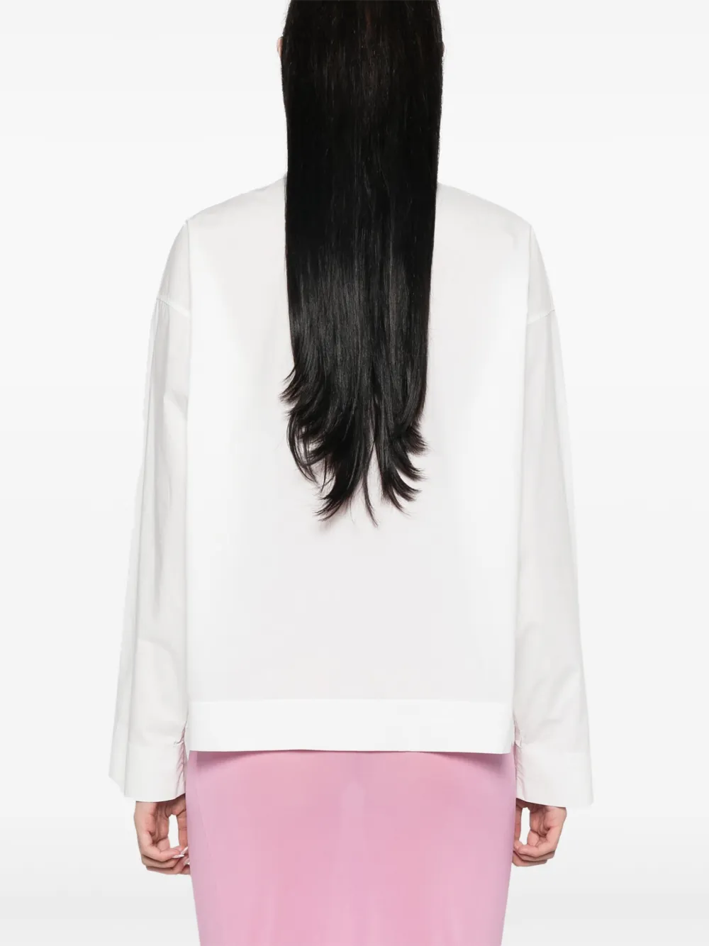 Shop Forte Forte Poplin Blouse In White