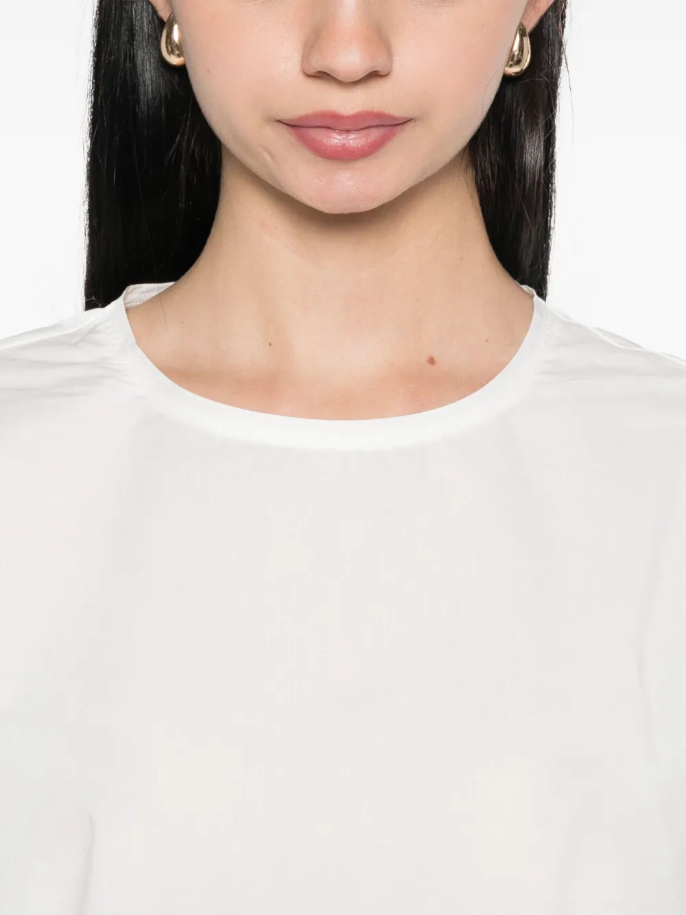 Shop Forte Forte Poplin Blouse In White
