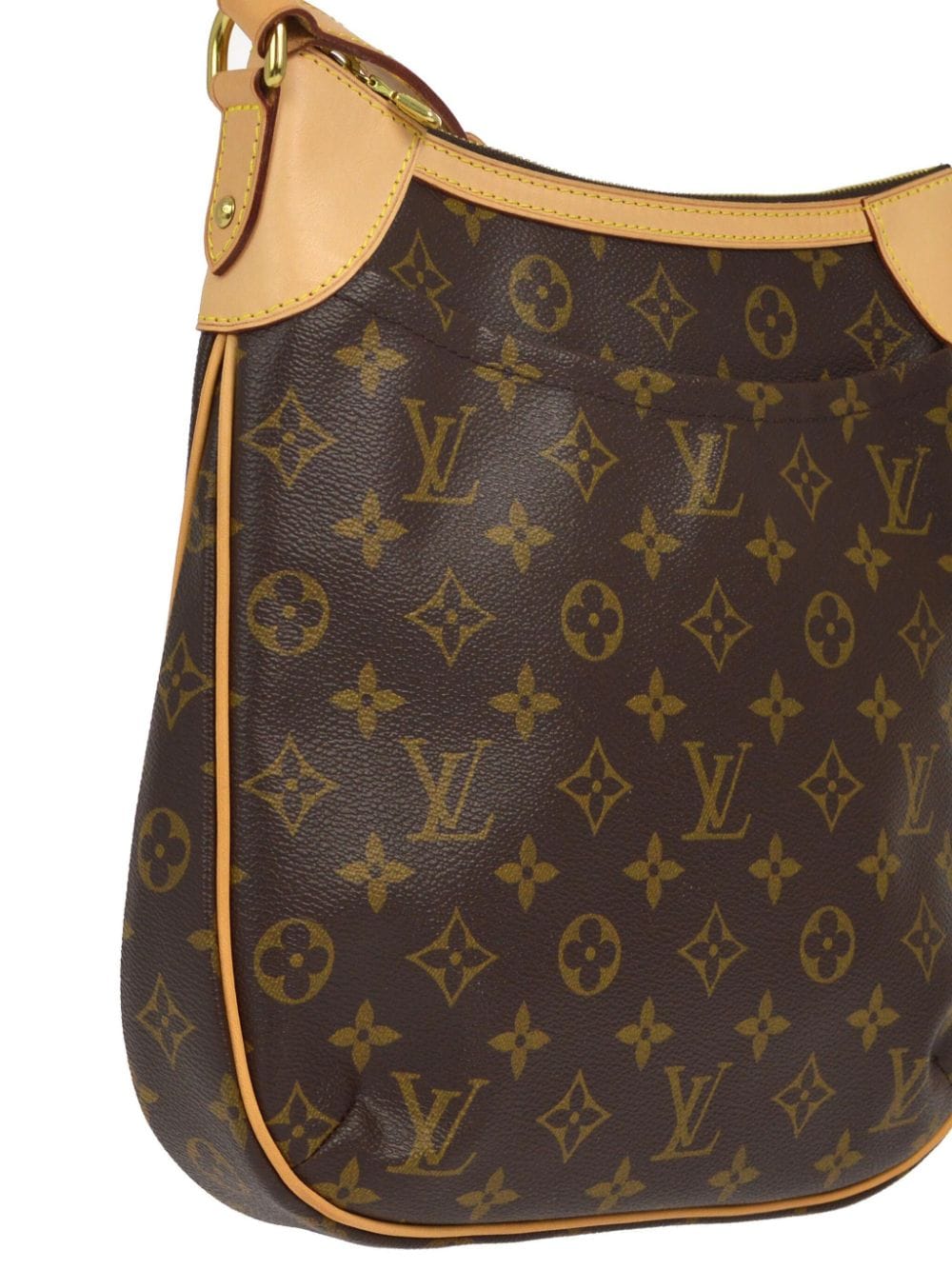 Pre-owned Louis Vuitton 2011 Odeon Pm Crossbody Shoulder Bag In Brown