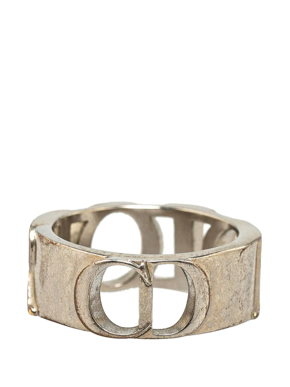 Christian Dior Pre-Owned 2023 Silver Logo costume ring - Zilver