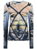 Y/Project graphic-print T-shirt - Blue