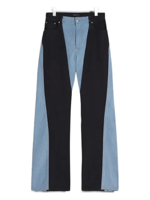 Mugler Jeans dritti con design color-block