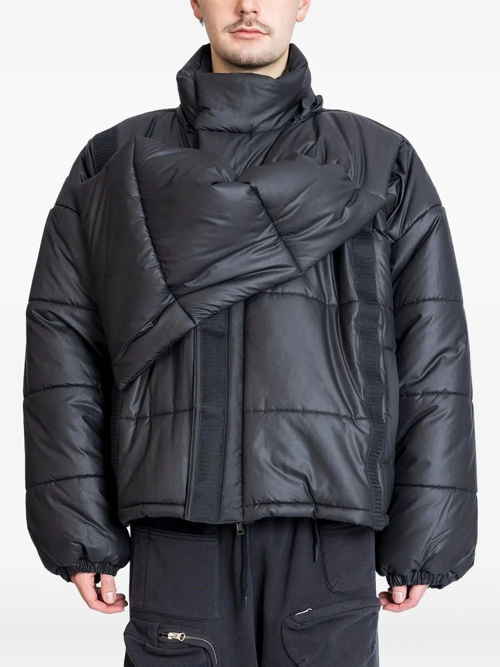Y/Project quilted puffer jacket | Black | Image 1