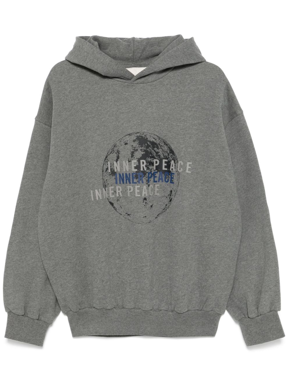 Emporio Armani text-print hoodie - Grey