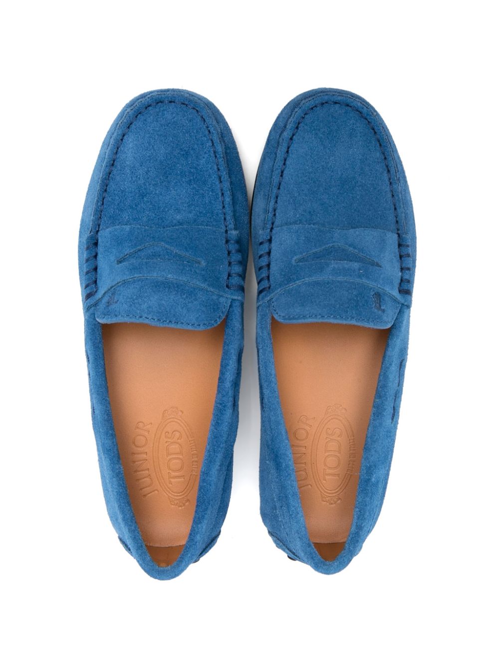 Tod's Kids City Gommino mocassins Blauw