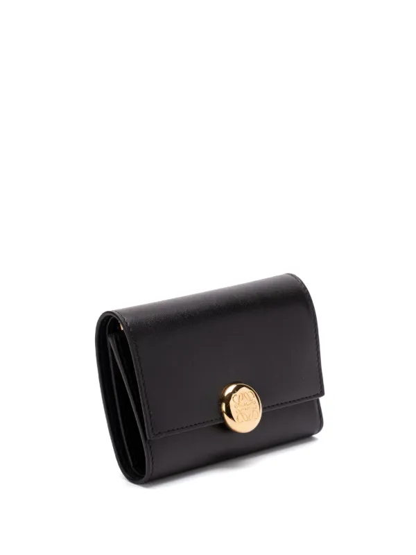 24SS new/LOEWE ペブルレザーウォレット Wallet Black LOEWE Pebble Wallet | Black | FARFETCH IL