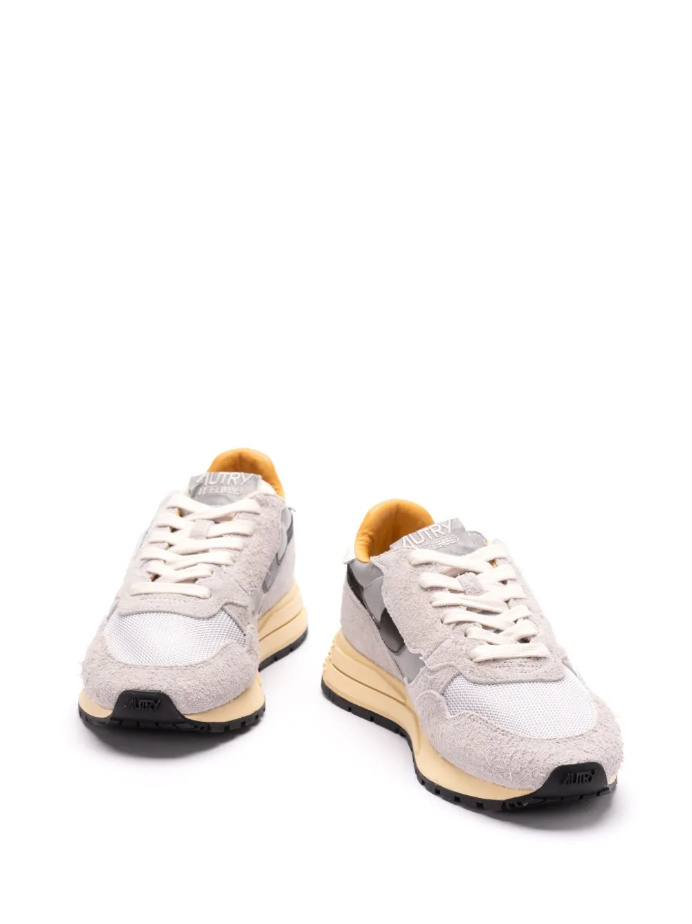Autry Sneakers In Sand/silv