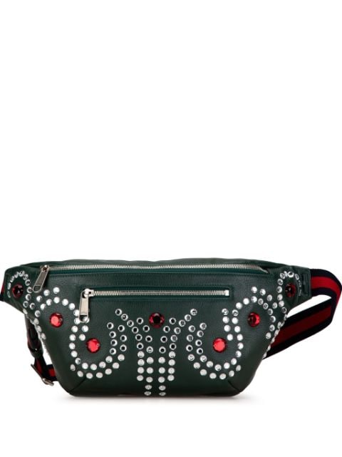 2000-2015 Crystal Embellished Web belt bag