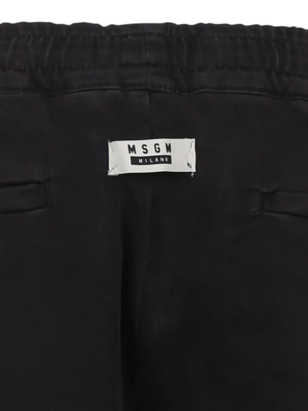 MSGM Kids Broek met elastische taille Zwart