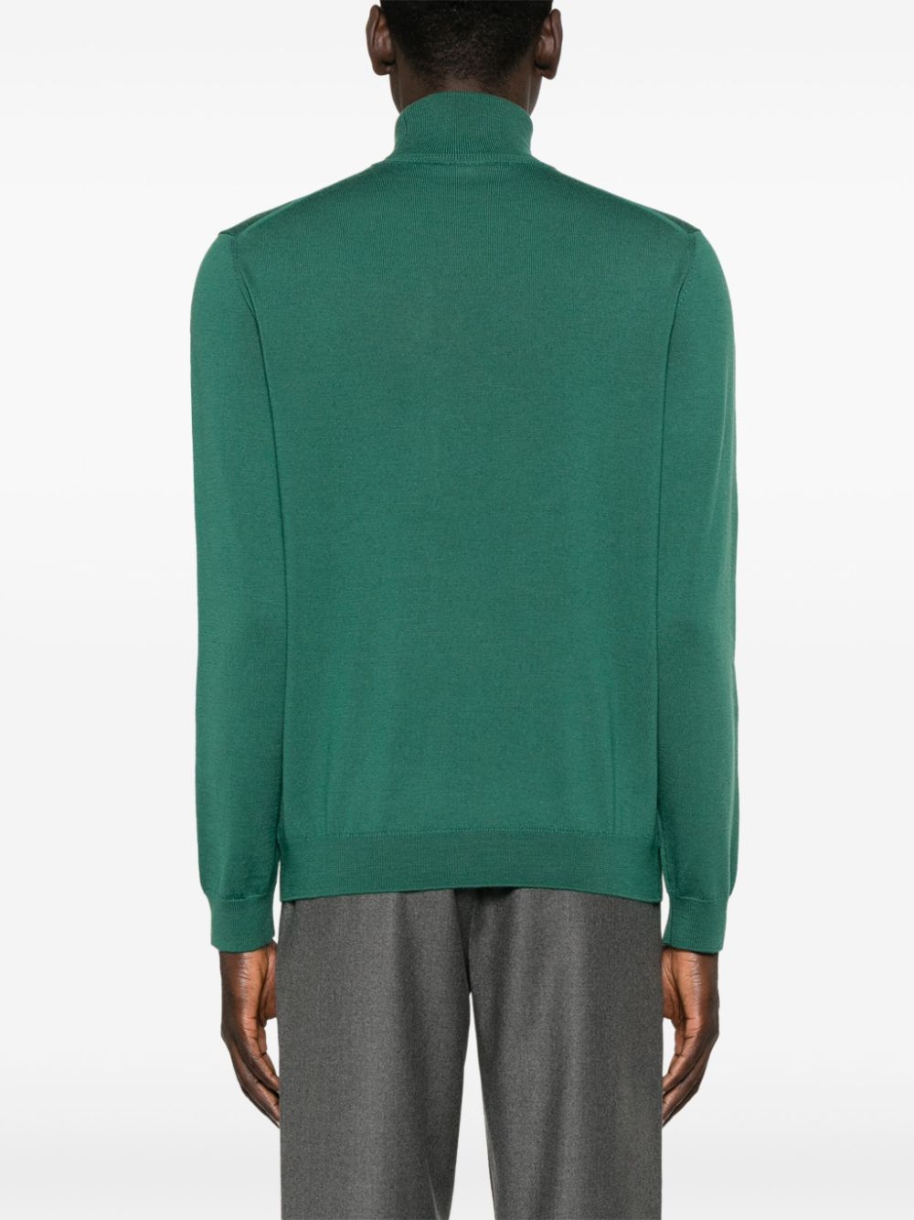 Shop Zanone Virgin Wool Sweater In Green