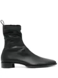 MM6 Maison Margiela leather boots - Black