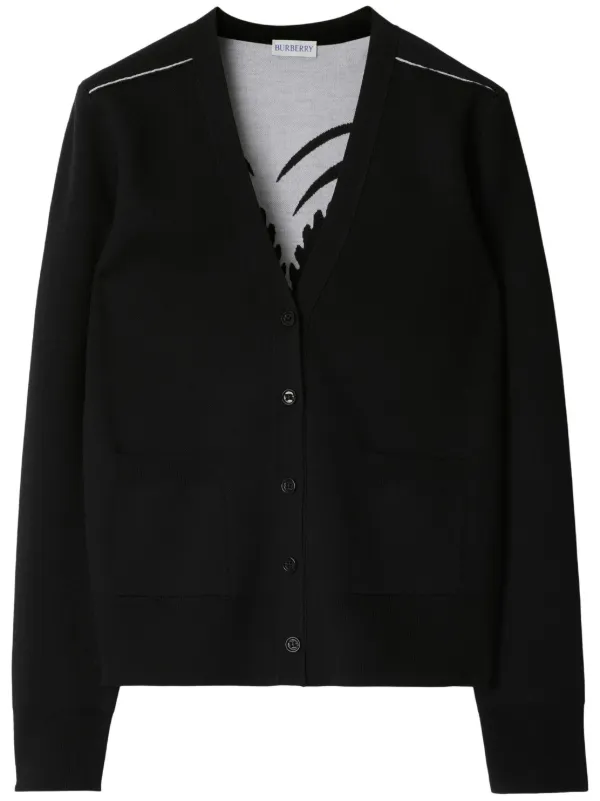 Burberry Mirrored Horse Cardigan | Black | FARFETCH CA Burberry Mirrored Horse Cardigan | Black | FARFETCH CA