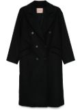 TWINSET double-breasted coat - Black