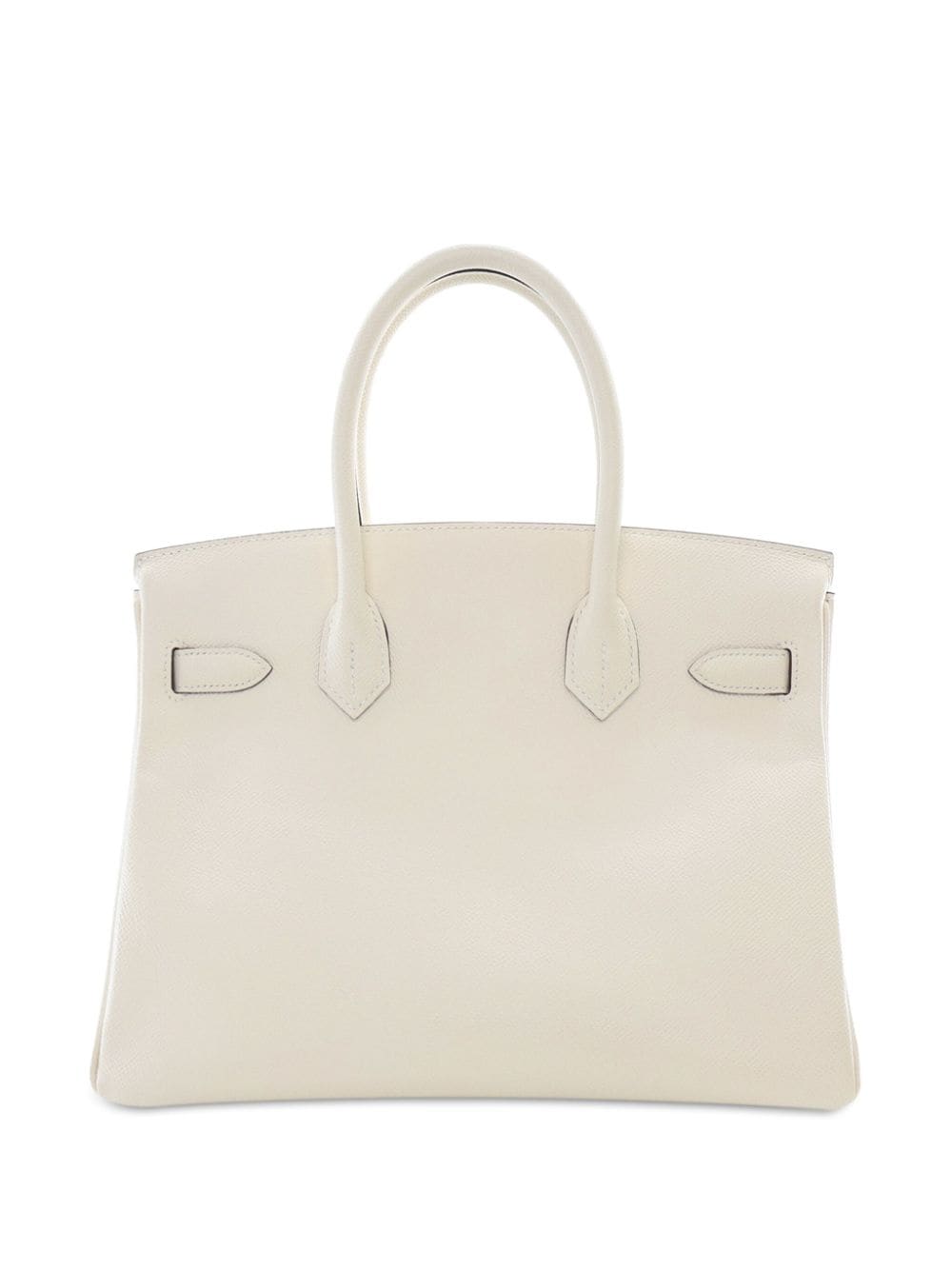 Pre-owned Hermes Epsom Birkin Retourne 30 手提包（2021年典藏款） In White