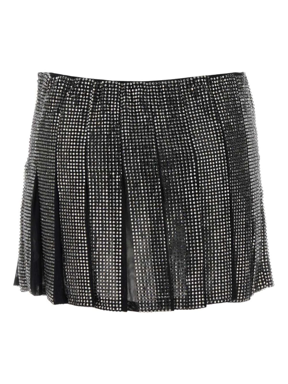 Giuseppe Di Morabito crystal-embellished tulle mini skirt - 99|BLACK