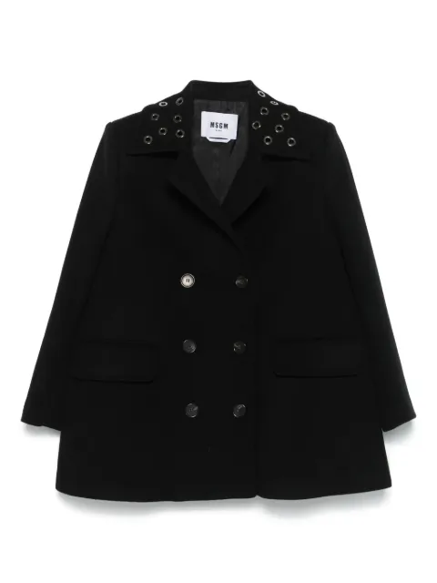 MSGM eyelet-detail coat