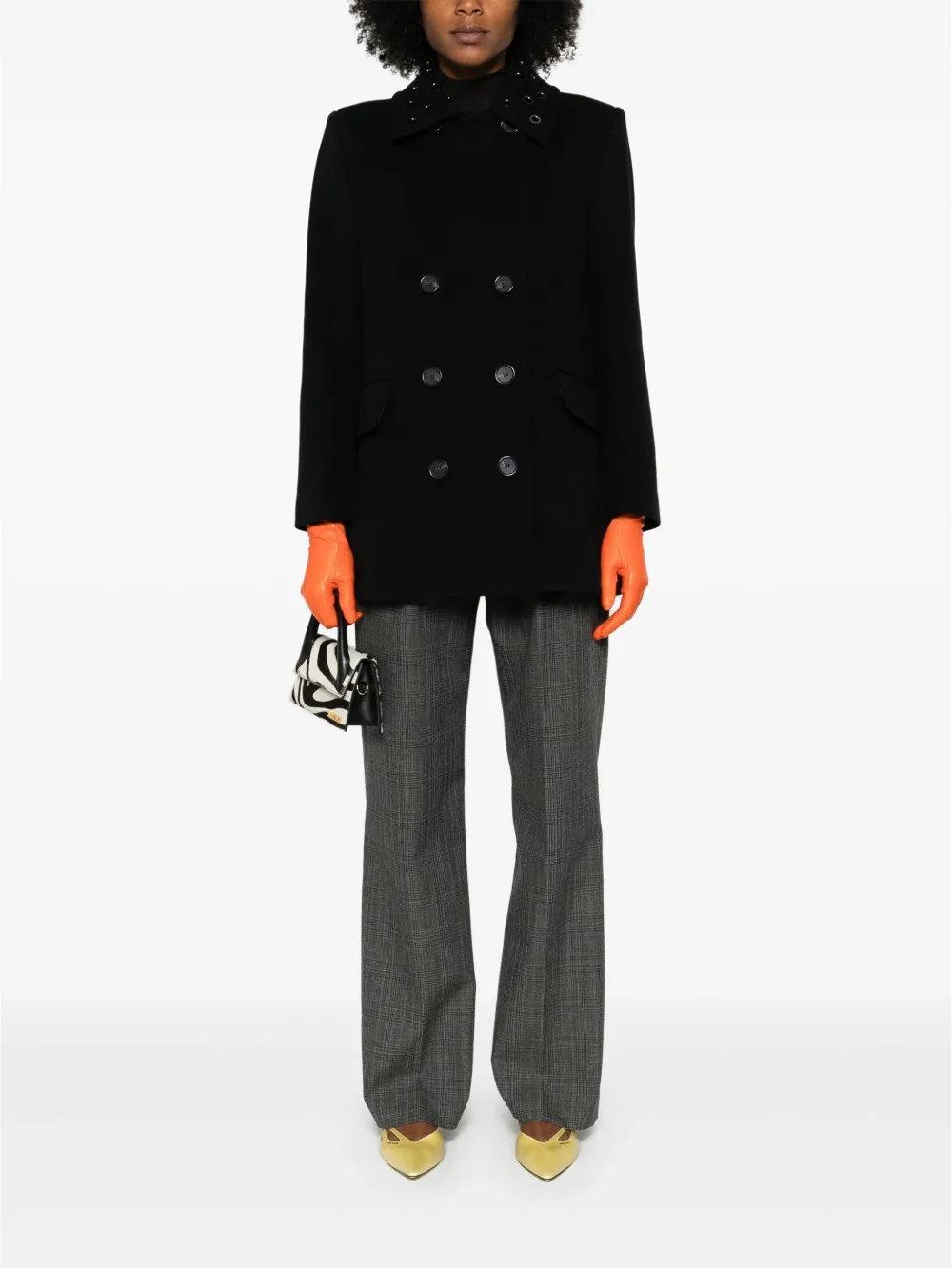 MSGM eyelet-detail coat | Double Breasted & Peacoats | Image 2