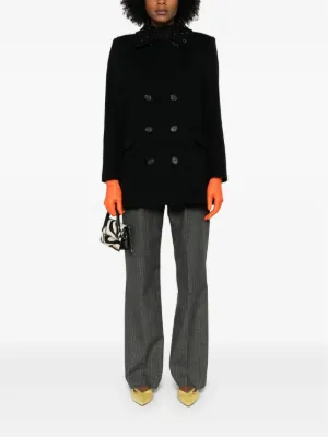 コート MSGM Woman Coat Black 3742MDC04257503 99 MSGM Outlet: Coat woman - Black | MSGM coat 3741MDC15247618