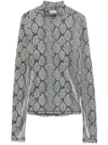 Coperni snakeskin-print top - Grey