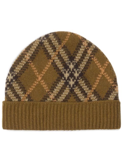 Burberry check beanie Men